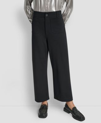 Women's High-Rise Cropped Wide Leg Pants