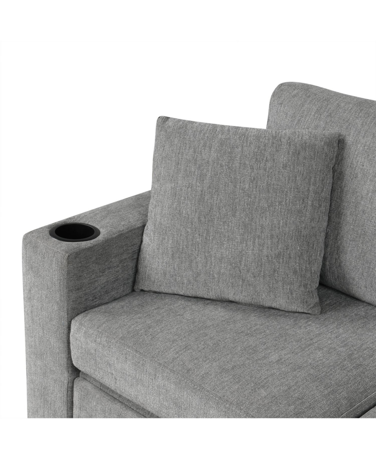 Streamdale Furniture 109" Sectional Sofa Bed with Ottoman