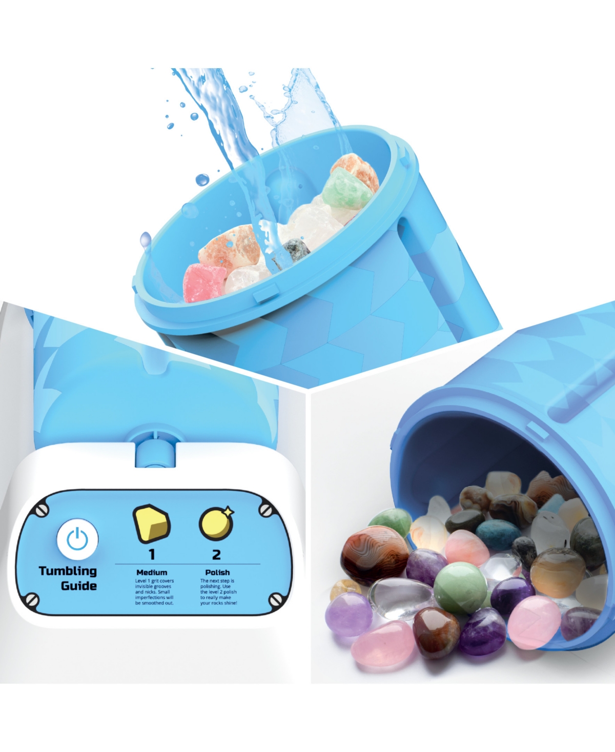 Discovery #Mindblown Motorized Rock Tumbler Set