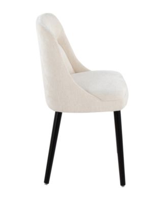 Fabric Rina Mid-Century Modern Dining Chair, Set of 2