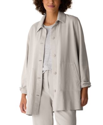 Women's Classic Collar Button-Front Jacket