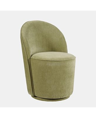 Landon Mid-Century Modern Upholstered Swivel Dining Chair (Set of 2