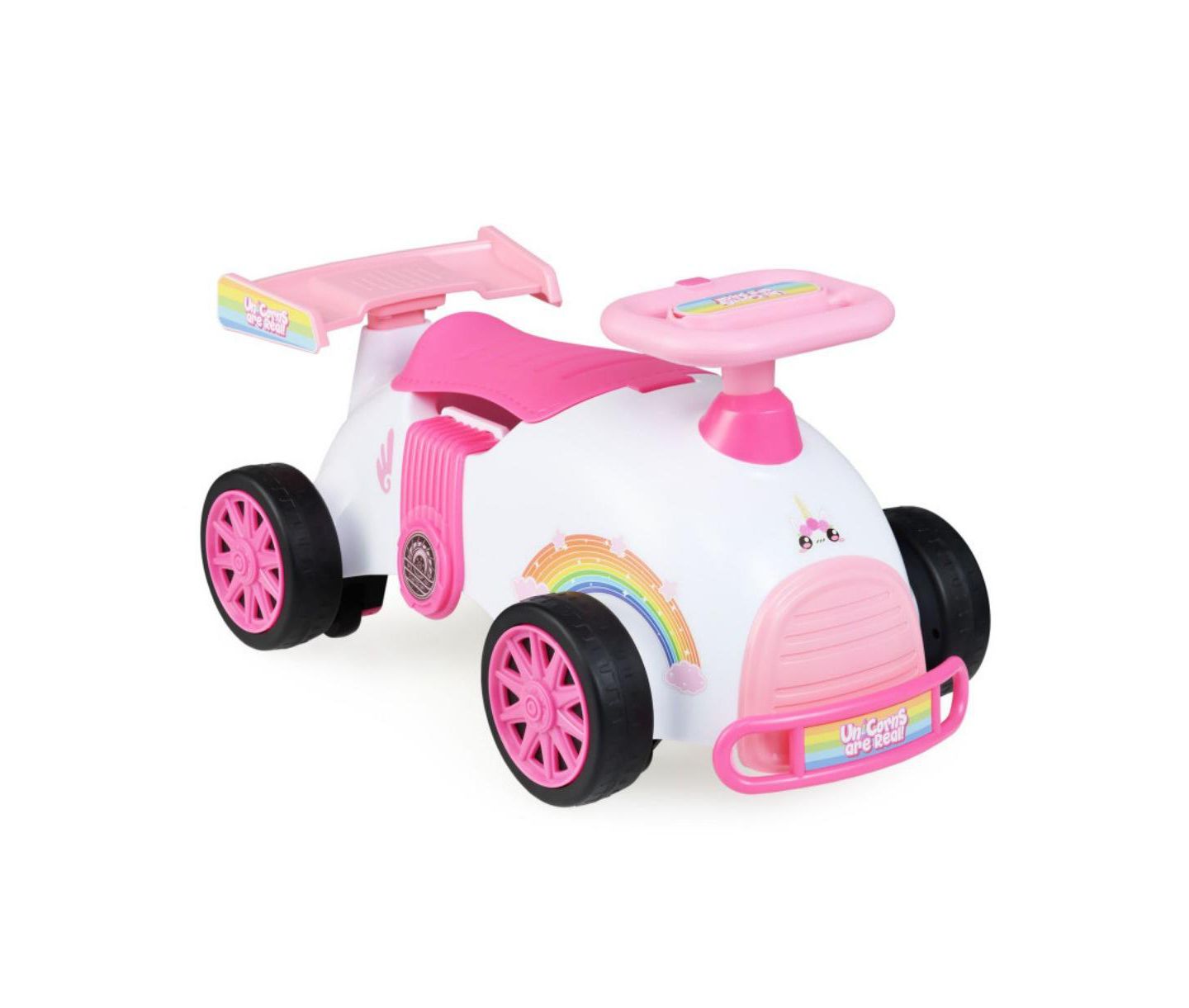 Детская игрушка HONGGE Kids Ride On Sliding Car with Music and Storage, цвет: Розовый — фото 1