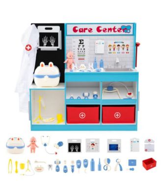 Kids Medical Center Playset with Doctor Tools and Interactive Clinic Features