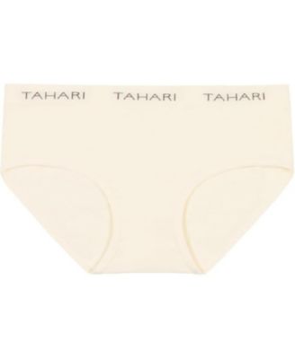 4-Pack Seamless Solid Color Hipsters with Logo Waistband