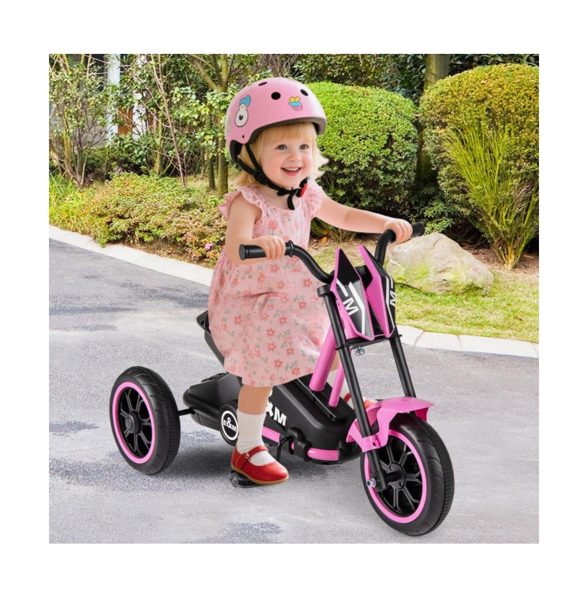 Hongge Kids Three Wheel Tricycle for Toddlers with Stable Design and Easy Control