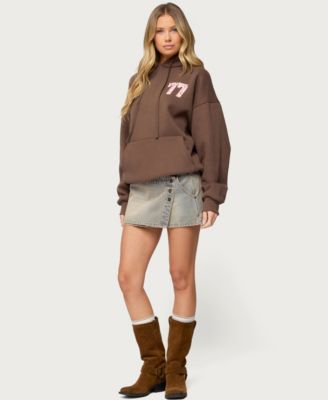 Women's Leopard 77 Oversized Hoodie