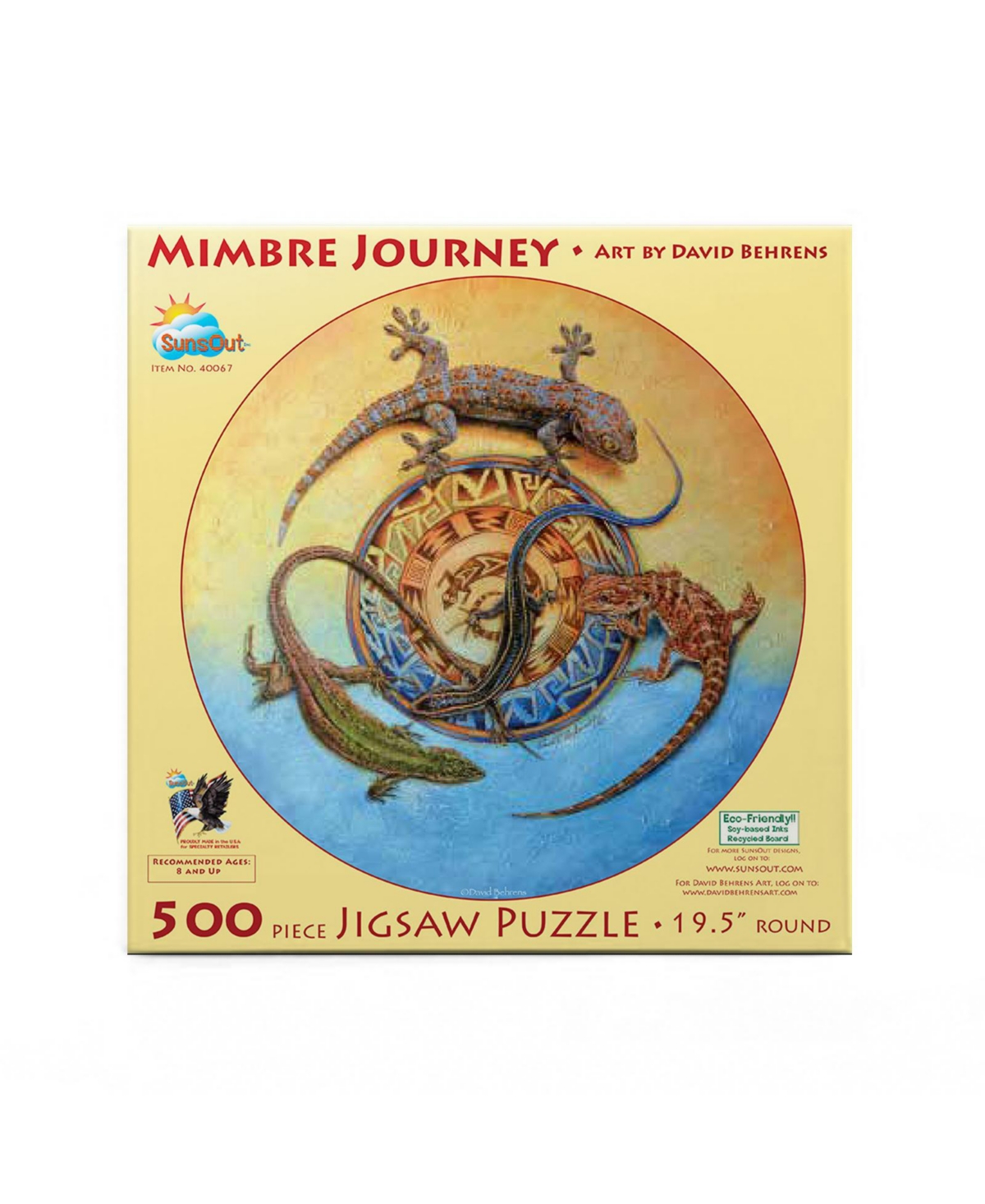 SunsOut Mimbre Journey 500 piece Jigsaw Puzzle for Adults Round
