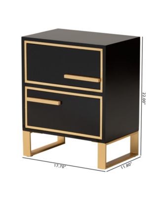 Giolla 11.8" Metal Contemporary End Table