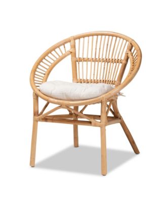 Adrina 23" Rattan Bohemian Dining Chair