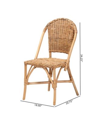 Neola 20.7" Rattan Bohemian Dining Chair