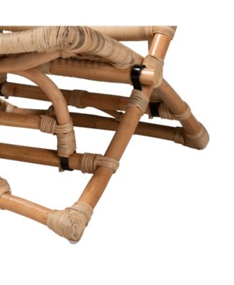 Herrara 27.6" Rattan Bohemian Foldable Lounge Chair