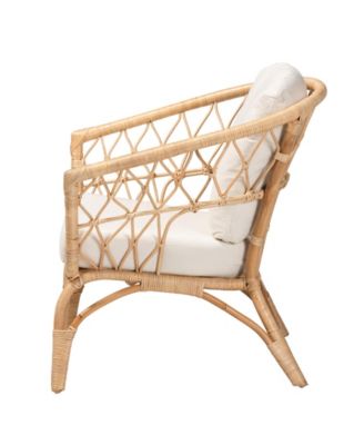 Feya 29.5" Rattan Bohemian Armchair
