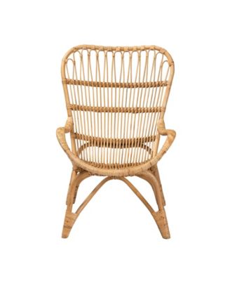 Earvin 31.9" Rattan Bohemian Armchair