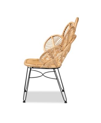 Garan 37.8" Rattan Bohemian Accent Chair