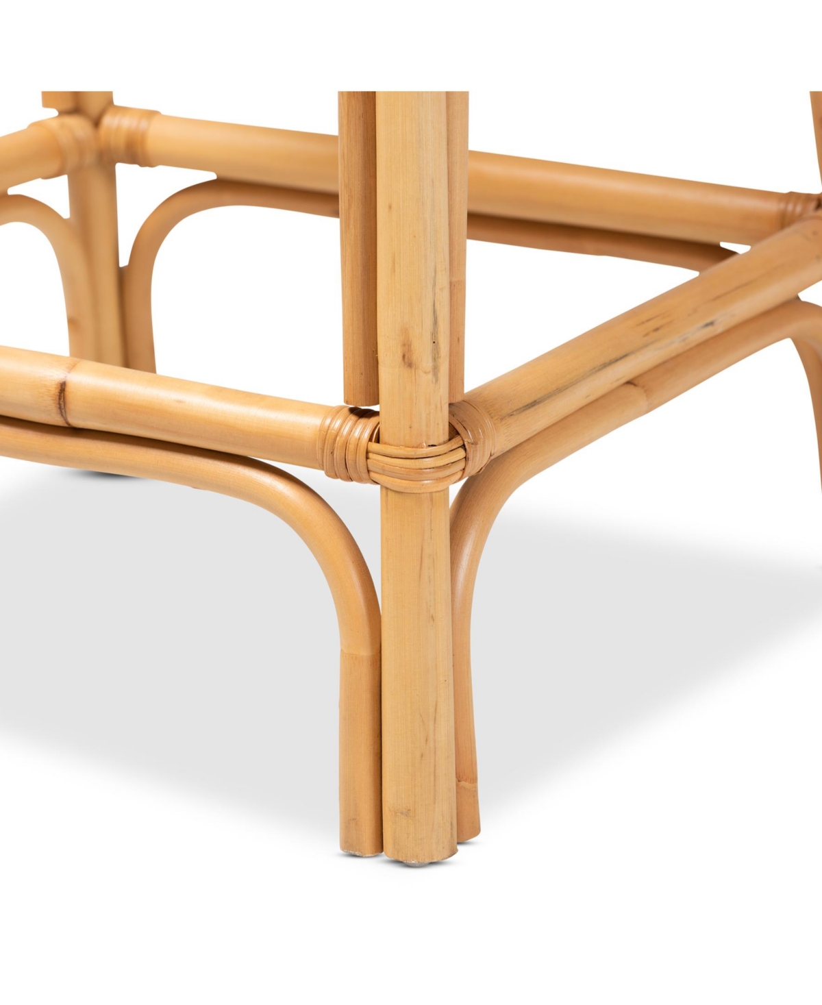 Furniture Ivora 19.5" Rattan Bohemian Counter Stool