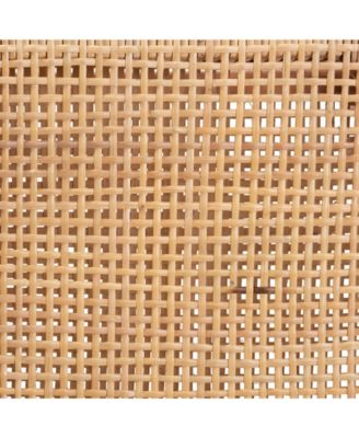 Caspia 20.25" Rattan Mid-Century Counter Stool