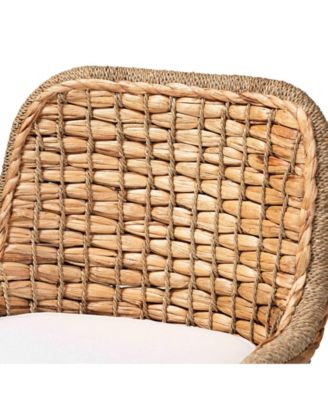 Kyle 24" Rattan Bohemian Dining Chair with Cushion