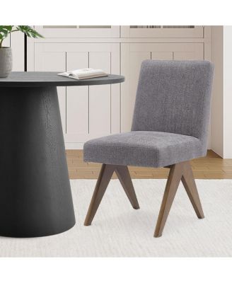 3-Piece Round Dining Table Set for 2, Upholstered Chairs with Rubberwood Legs, Modern Kitchen Table Set for Small Spaces