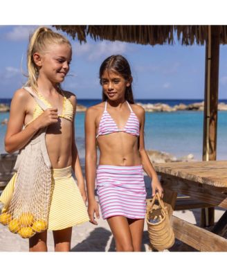 Big Girls Sunshine Stripe Teen Triangle Bikini