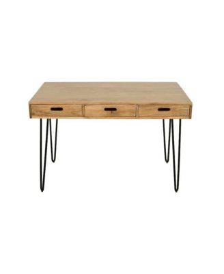 Rollins 52" Solid Hardwood Modern Counter Dining Table with Storage