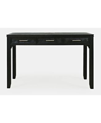 Gramercy Mid-Century Modern Chevron Three Drawer USB Charging Desk