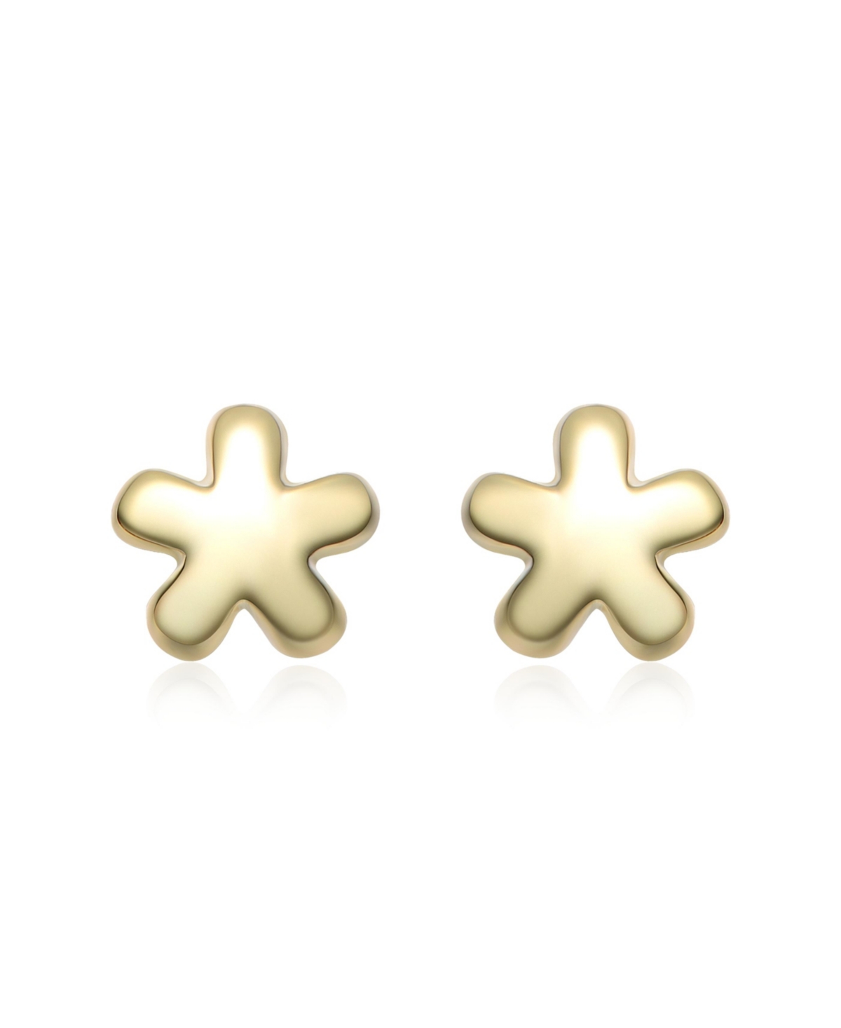 GiGiGirl 14K Gold Plated Star Shaped Stud Earrings