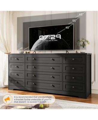 12 Drawers Wooden Dressers for Adult Bedroom