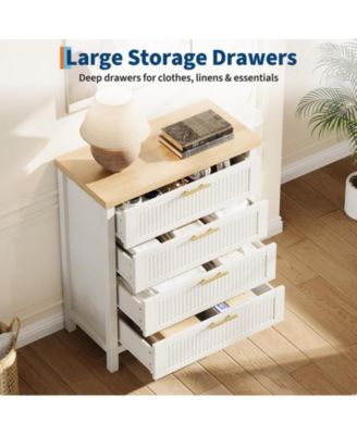 Fluted Dresser for Bedroom