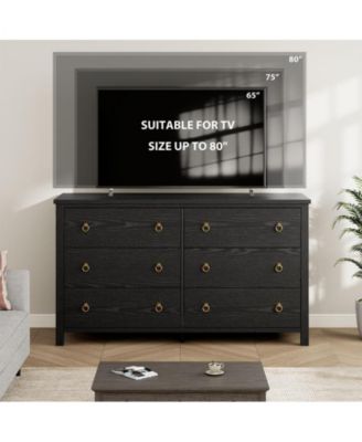 6 Dresser for Bedroom, 47.2" Wide Dresser