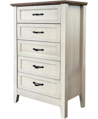 Vintage 5-Drawer Dresser, Storage Chest for Kids Nursery, or Living Room