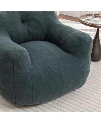 Giant Bean Bag Sofa with Armrests High-Density Foam Stuffed Lazy Sofa for Adults Removable Washable Cover