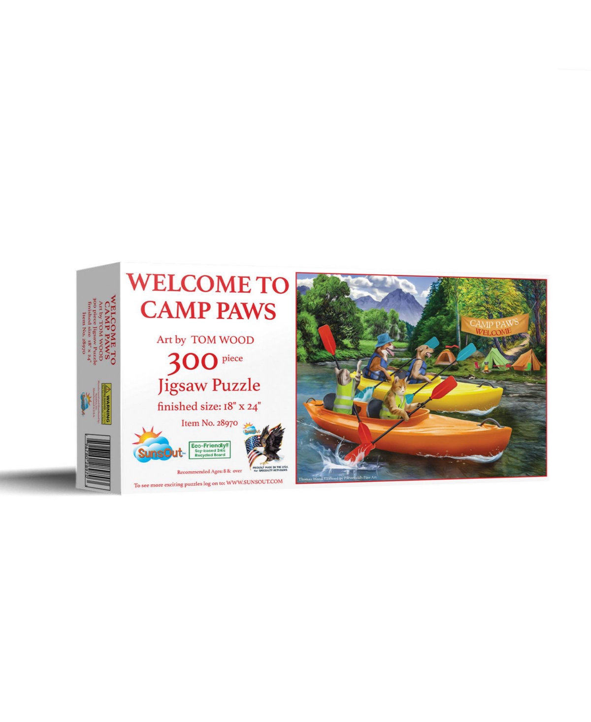 SunsOut Welcome to Camp Paws 300 piece Jigsaw Puzzle for Adults