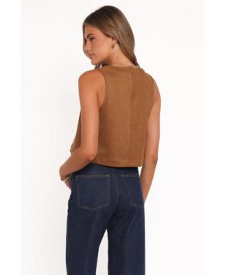 Women's Charles Faux Sueded Top