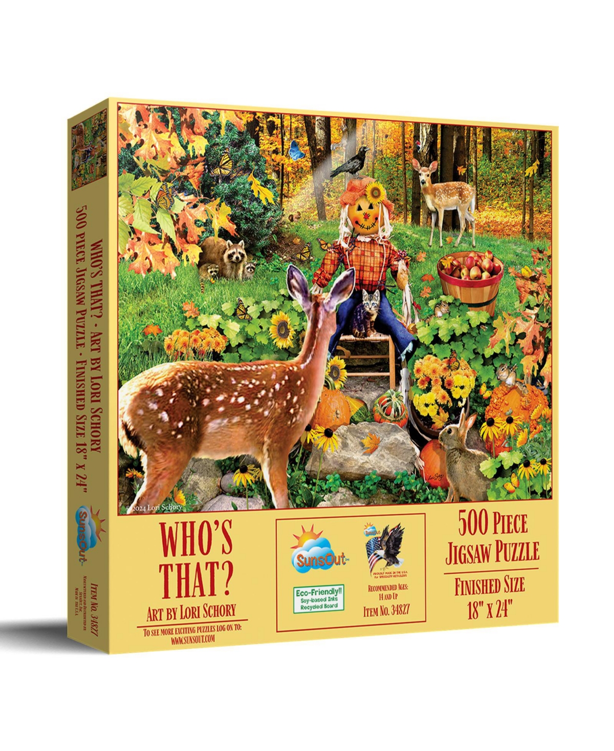 SunsOut Whose That? 500 piece Jigsaw Puzzle for Adults Halloween