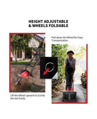 Corded Electric Tiller and Cultivator 9-Inch Tilling Depth