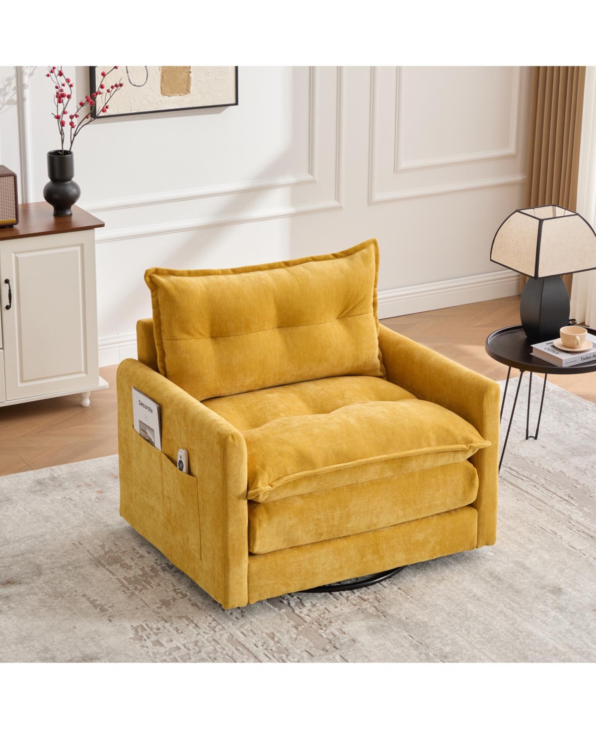 Streamdale Furniture Swivel Barrel Accent Chair