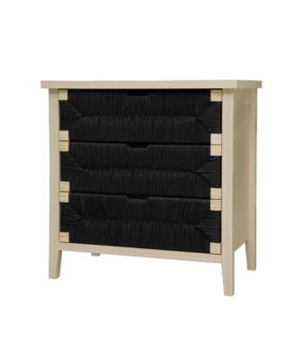 Streamdale 3 Drawer Buffet Sideboard - Woven Rope Drawers