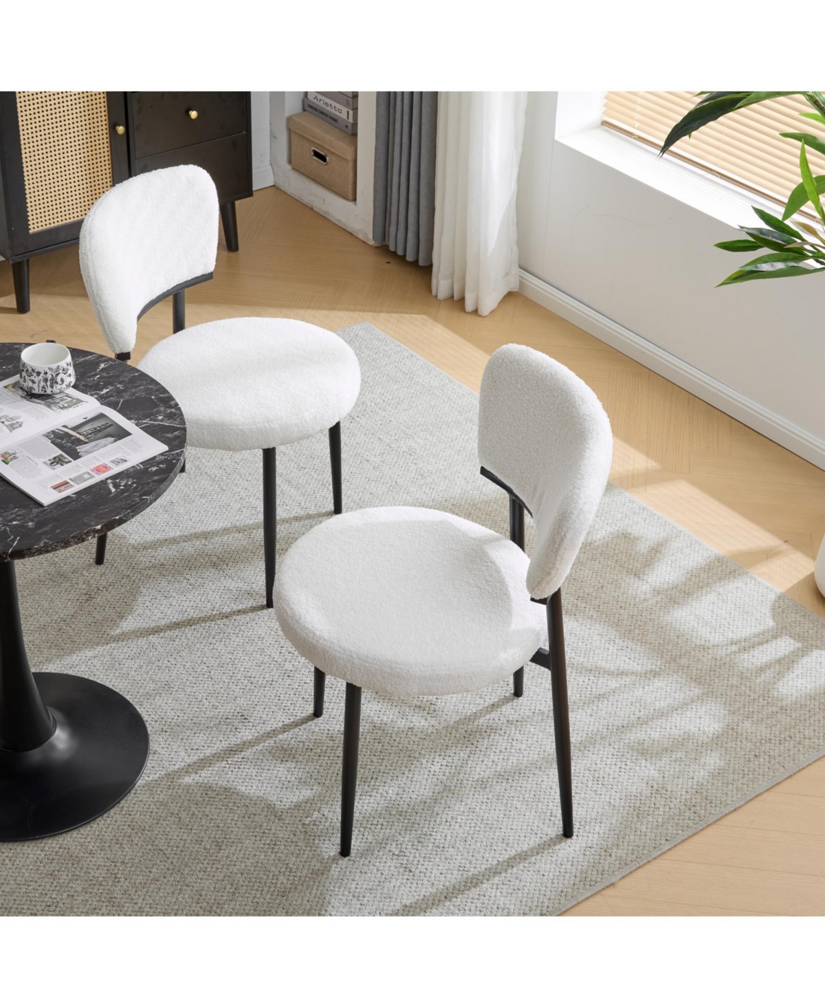 Streamdale Furniture Upholstered Dinning Chair Set of 2