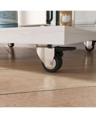 LED Glass Display Cabinet - White