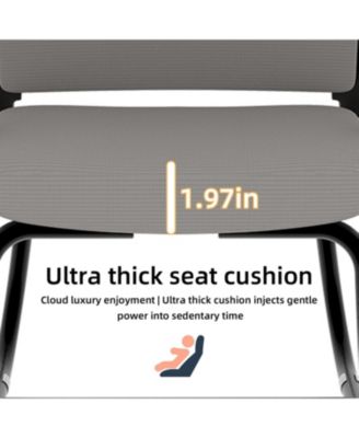 Minimalist Modern Office Chair - Metal Frame Soft Home/Office