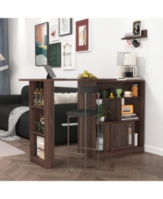  Rotating Bar Cabinet with Ample Storage