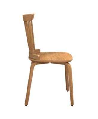 Solid Wood Slat Back Windsor Chair (Set of 2)