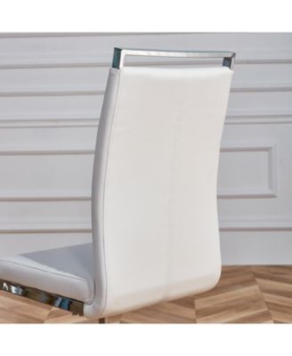 PU Leather Dining Chairs - Set of 2