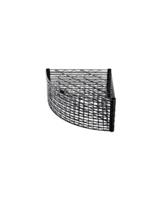 6-Tier Corner Wire Shelf Rack - Black