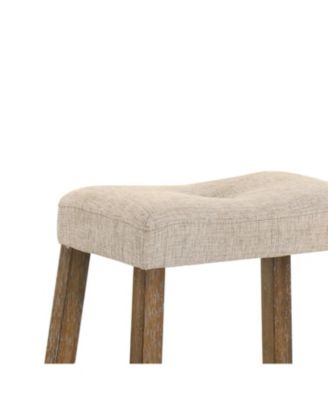  Rustic Backless Counter Stool Set of 2 - 25" Farmhouse Barstools