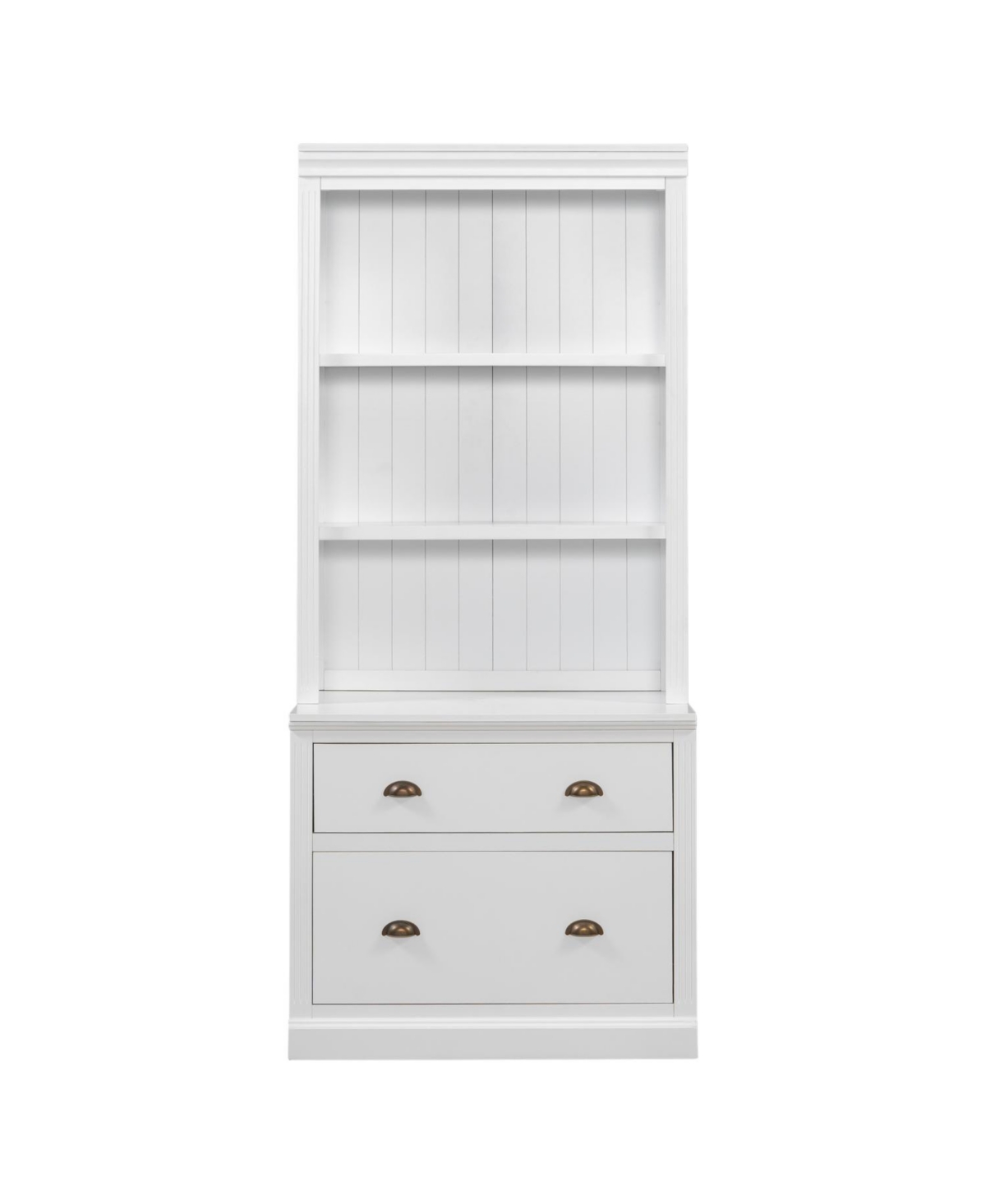 Streamdale Furniture Led Lighted Modern Bookcase Set