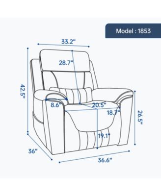 Power Lift Recliner, 350 LBS, Massage & Heat