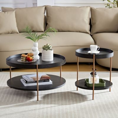 Modern Stackable Coffee and End Table Set