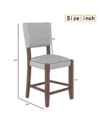 Mid Century Modern Bar Stools Set of 4